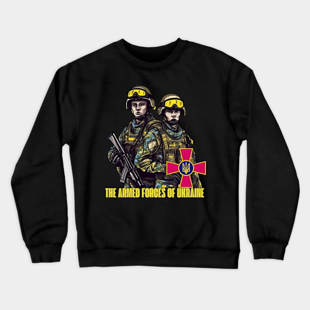 The Armed Forces Of Ukraine Crewneck Sweatshirt by FrogandFog